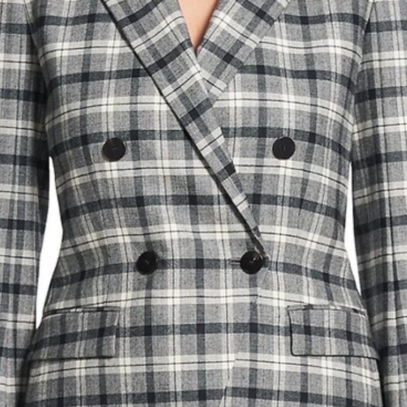 Theory Double-Breasted Angled Yukon Blazer – Size 2 – Virgin Wool Blend - Picture 6 of 13